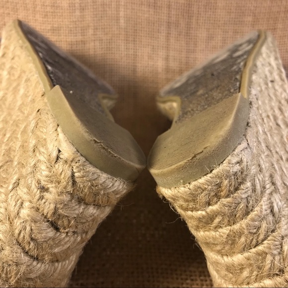 espadrilles sandals wedges open toe plaid size 7. - Picture 5 of 7